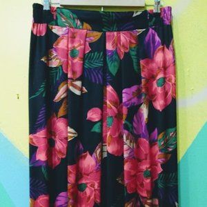 Beautiful Norton McNaughton Floral maxi skirt 80s90s